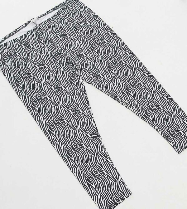 Only Curve - Leggings mit Zebraprint-Mehrfarbig