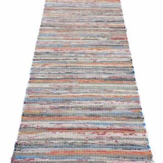 Läufer "Kelim Chindi", carpetfine, rechteckig, Höhe 6 mm, Flachgewebe Wendeteppich mit Fransen, Wohnzimmer